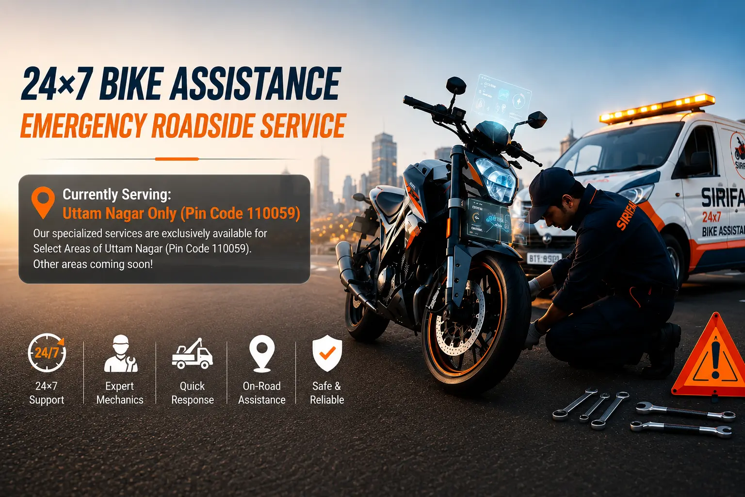 Sirifal 24×7 Bike Assistance